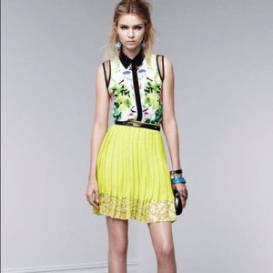 Prabal Gurung for Target floral button up blouse small